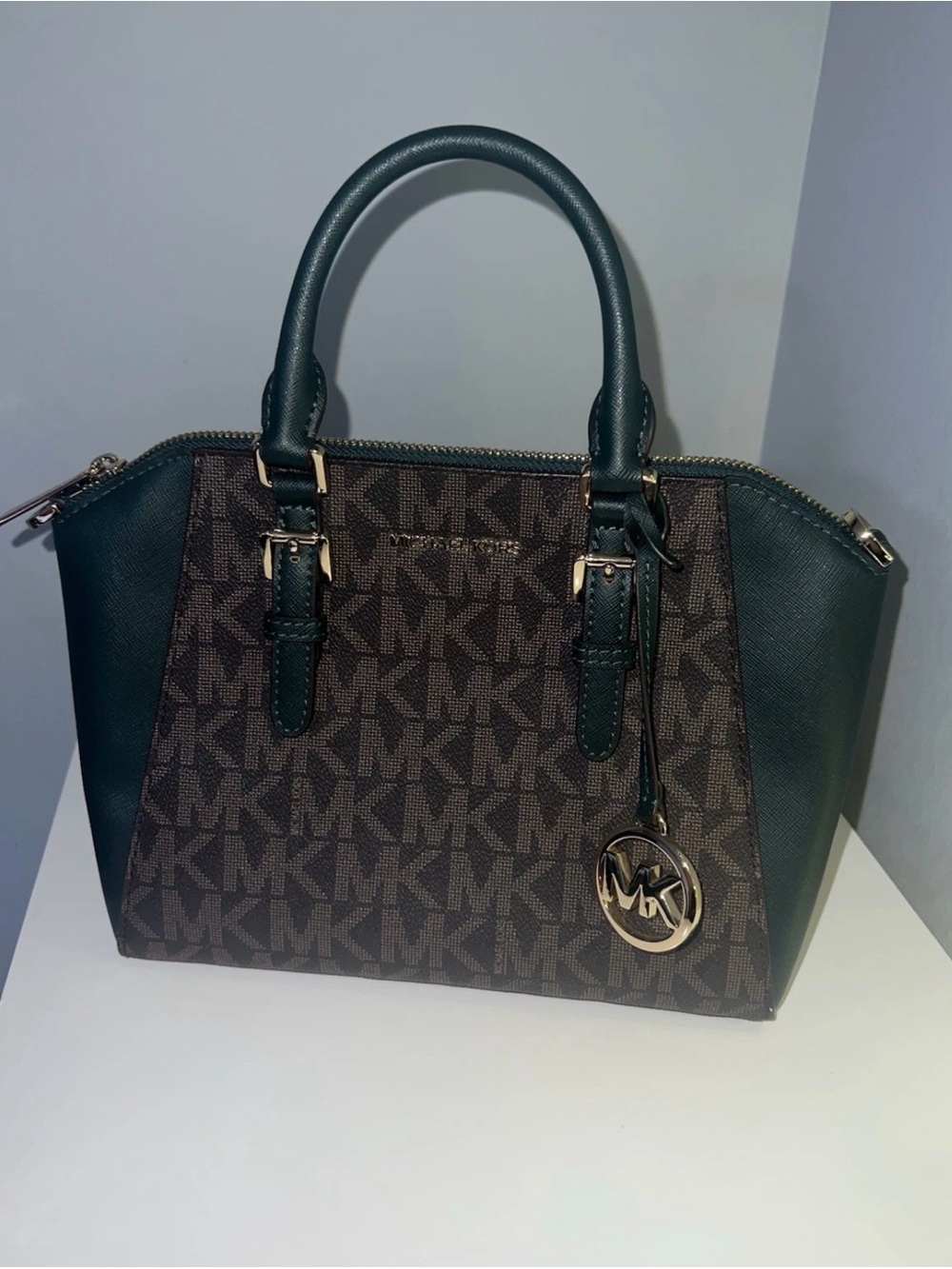 Michael Kors Ciara Green Messenger